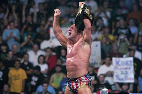 Kurt Angle would have his vengeance at Vengeance. After delivering Angle Slams to both Big Show and Brock Lesnar in a triple threat, Kurt would pin Brock to become WWE Champion for the 5th time in our  #AlternateHistory.Oh it’s true, it’s true (mostly). #WWE