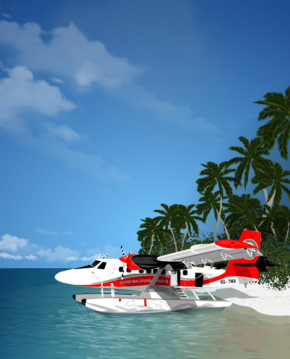 speedesigner's tweet photo. Seaplane beached! π©π
β¬
Swipe to see wireframe and the beautiful reference photo by @YaaniuH
.
#vector #Maldives #seaplane #ocean #illustrator #transmaldivian #transmaldivianairways #tma #pixelcart #barefootpilots #avi_things #resorts #pilot #aviation #aviators #avgeek https://t.co/HLfVH0oFTJ