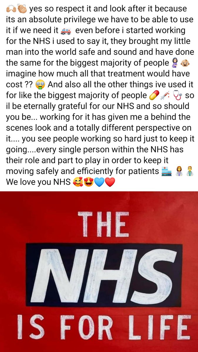 jade8468's tweet photo. Love and respect the privilege we have to have such an amazing facility thats saved millions of lives, that privilege is the NHS #NHS #NHSheroes  #NHSThankYou #LoveTheNHS https://t.co/tM5w5alDZT
