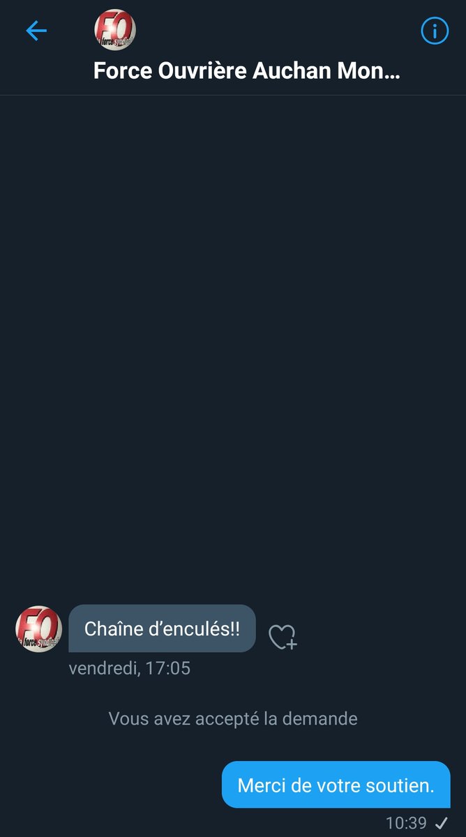 CNewsFake's tweet photo. Bonjour, @FOAuchanPerols 

Je crois que vous êtes trompé de compte pour votre gentil message privé. Nous nous sommes un compte parodique.
Il faut donc adresser vos doux MP à @CNEWS.

 Nos amitiés à @force_ouvriere.

Cordialement.

La rédaction de C-Niouzes https://t.co/weUTan9xah
