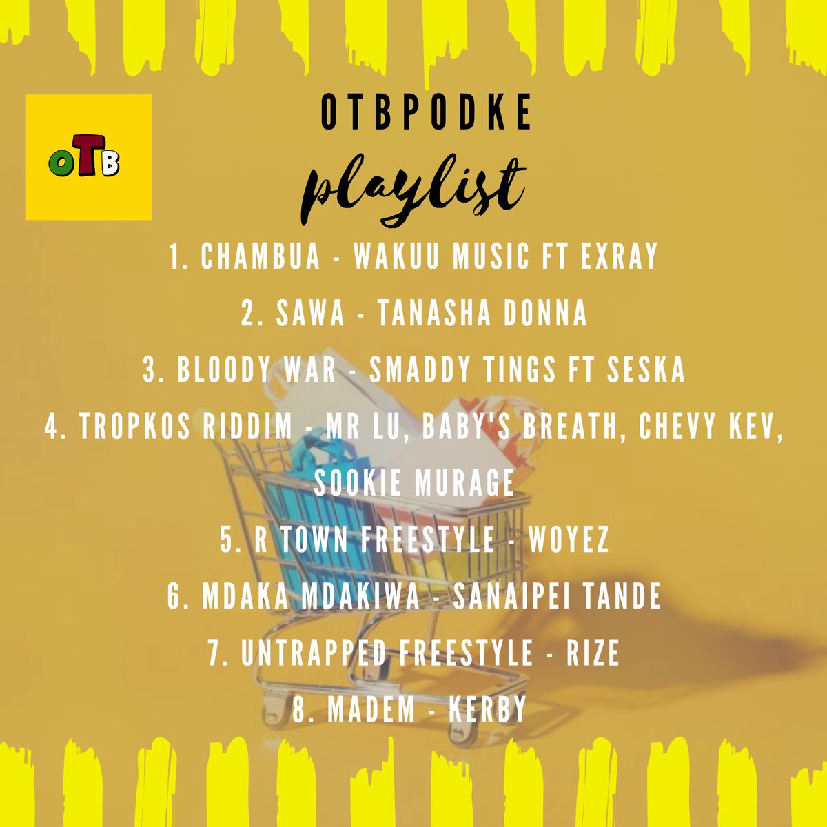 Playlist for this episode is a mix of Gengetone, RnB and Nu Nairobi. Featured artists include - Seska , @WakuuMusic, @XPR500, @Sanaipei_Tande, @SookieMurage, @woyez1534 and more.

Listen using #linktree in bio and above. #otbpodke #playkemusic