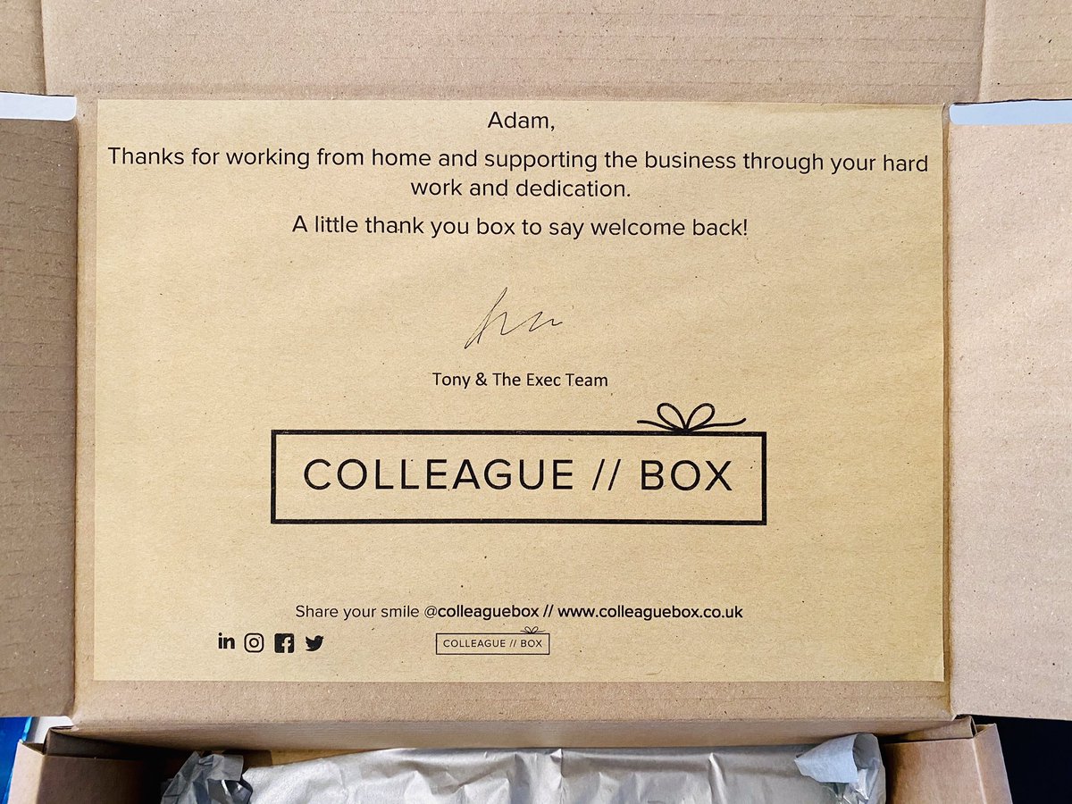 The perfect ‘return to work’ treat! Ideal for #furloughed workers #returningtowork or if your team are heading back into the office. 

Personalised with name, your company message AND full of treats! That’s what you call a #welcomeback treat!! ☺️  

DM or email for more info.