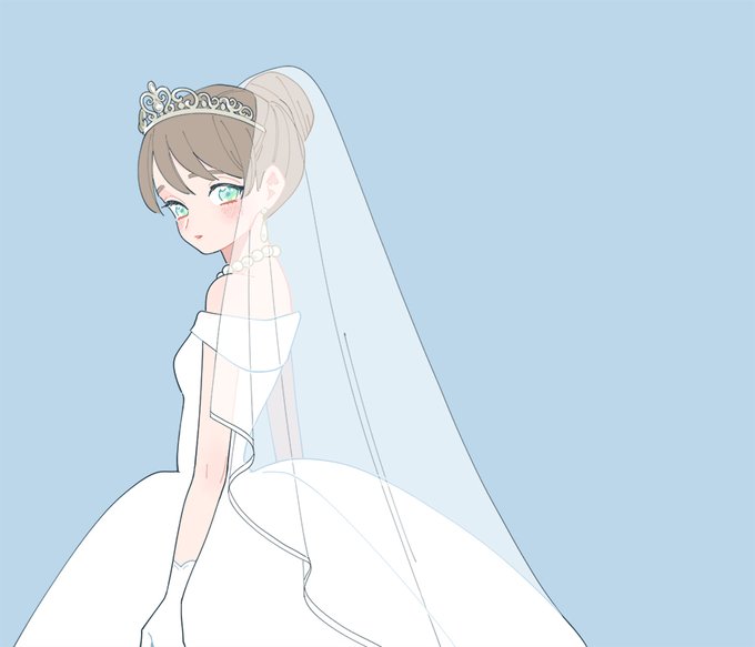 「花嫁 ウェディングドレス」のTwitter画像/イラスト(古い順)