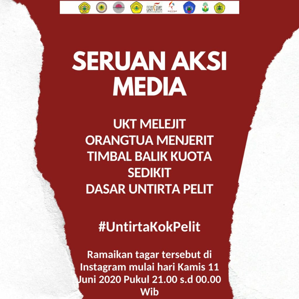 Andai kata tidak banyak makan sambel
Mana mungkin perut jadi melilit
Mahasiswa wajar bikin rektorat sebel
Kalau terhadap orang miskin aja pelit
#untirtakokpelit #untirtakokpelit #untirtakokpelit #untirtakokpelit