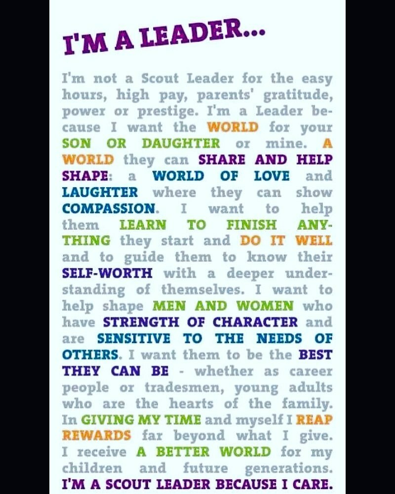 I am a leader because...... #scoutsuk #ukscouts #beaverscouts #cubscouts #scouts #explorerscouts #network #scoutleaders #leaderslead #scoutleadersoftheworld #lockdowndoesntstopnorfolkscouts instagr.am/p/CBVHRjKjtK8/