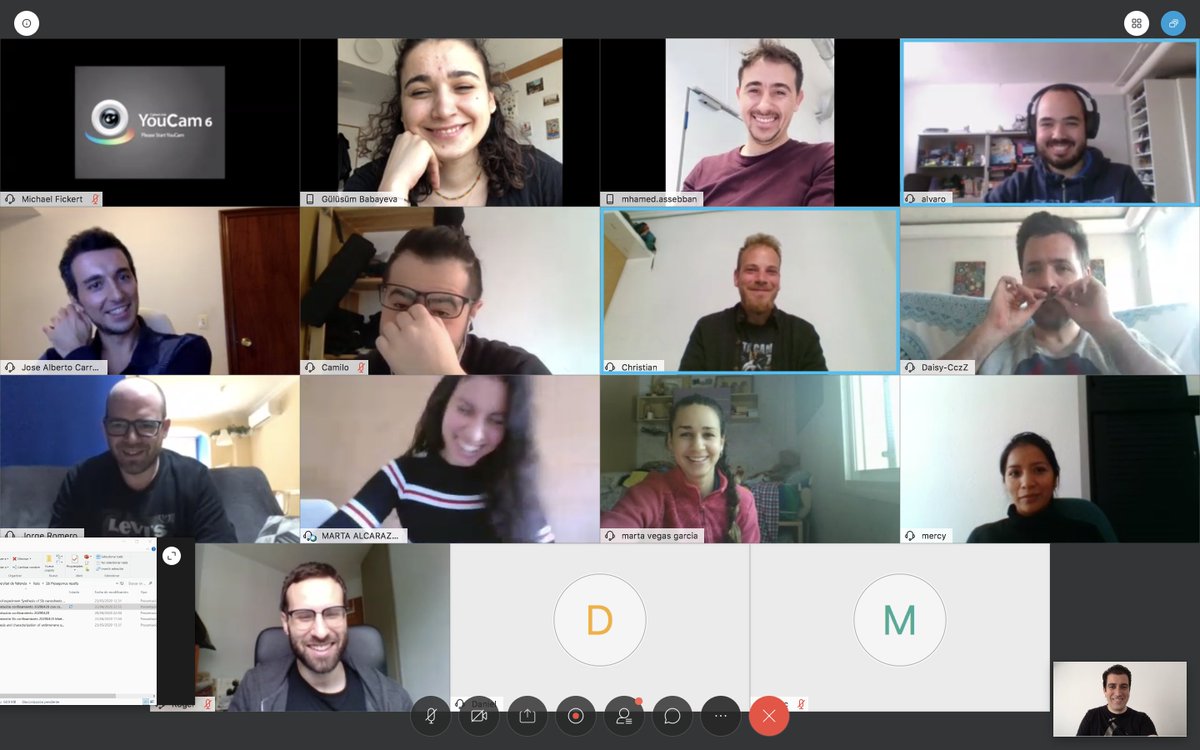 2DChem's tweet photo. All @2DChem members 👩‍🔬👨‍🔬🇪🇸🇩🇪🇦🇷🇲🇦🇨🇴🇪🇨🇻🇪🇦🇿are happy because a Paella 🥘party is coming... As soon as quarantine allows it! Congratulations!!! @Vic_Oestreicher @AlvaroSeijas3 @JoseA_Carrasco @Marta_22M @massebban @lloret_vicent ... https://t.co/XKJ3ghANz0