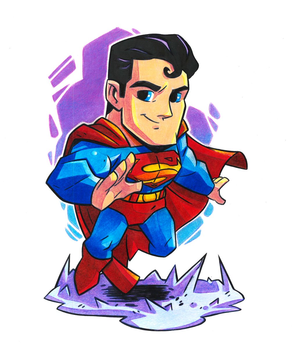 msxmaryx's tweet photo. Chibi Superman coloured version by Laufman's style😊❤💙
#superman
#chibisuperman
#traditionalart
#coloureddrawing
#deformed
#cartoonstyle
#dccharacter
#dcsuperman
#dcheroe https://t.co/j6Fn26dfs0