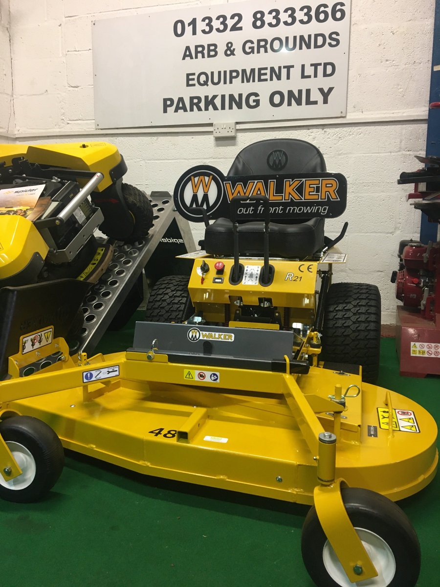 WalkermowersUK's tweet photo. Great to see the new @walkermowers R21 in at @ARBandGrounds showroom.

To arrange a demonstration on this or any of our range please get in contact with us. https://t.co/1ZtdaD7Du1