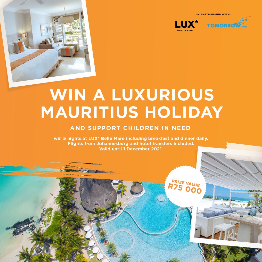 RobynDee14's tweet photo. @IGO_TRAVEL 
Who doesn't want a paradise adventure after lockdown!?!
Don't miss out on this amazing opportunity to WIN a luxurious Mauritius Holliday!!!

SUPPORT A GOOD CAUSE🧡🧡🧡🧡🧡🧡
HELP CHILDREN IN NEED🧡🧡🧡🧡🧡🧡 https://t.co/iwJ6Ir0KDe