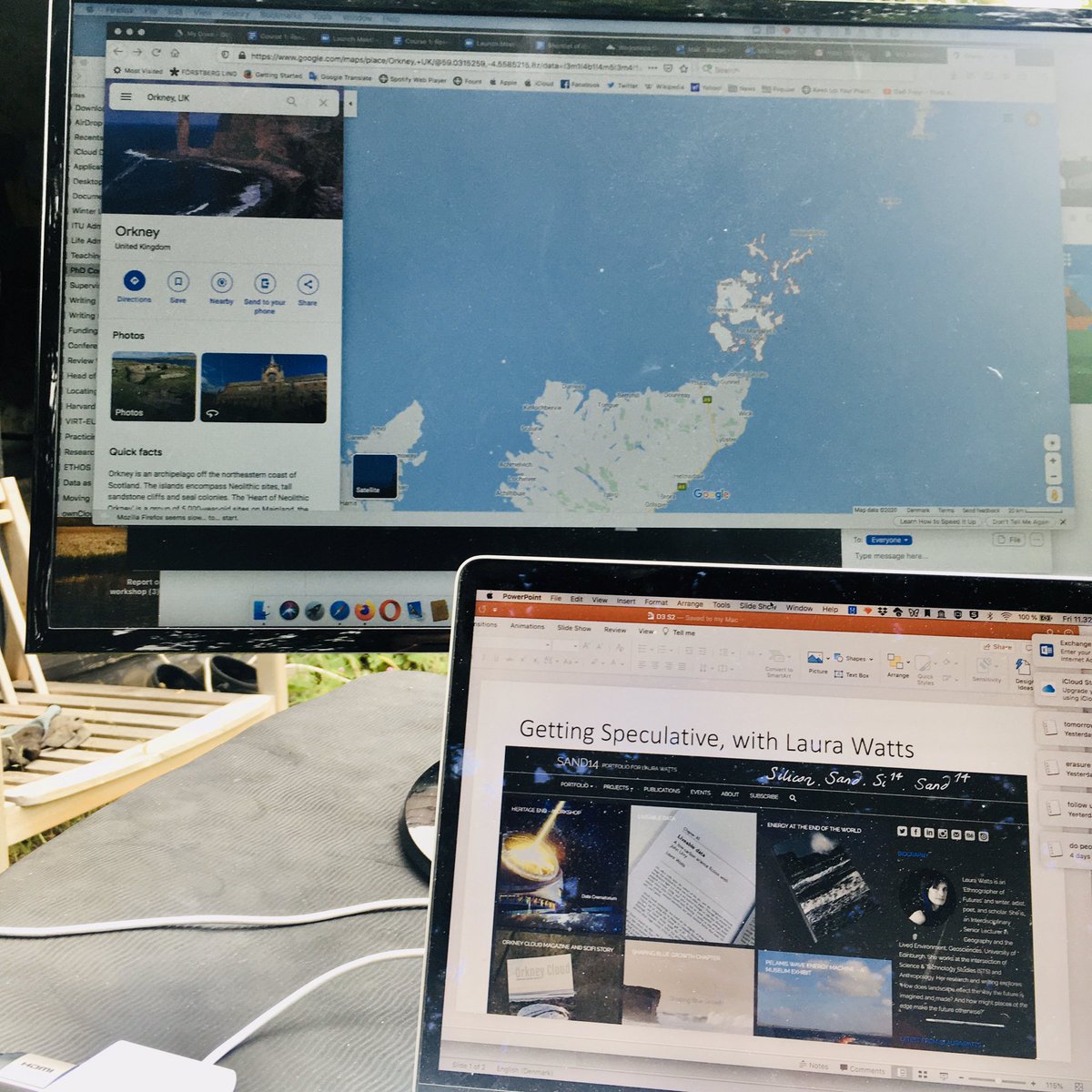 I have now introduced the final, long awaited Pastry of the Day (lots of discussion amongst the Danes in the chat). Now we have entered the theme of Day 3: "Speculation". Taking participants to Orkney with the brilliant  @laurawatts