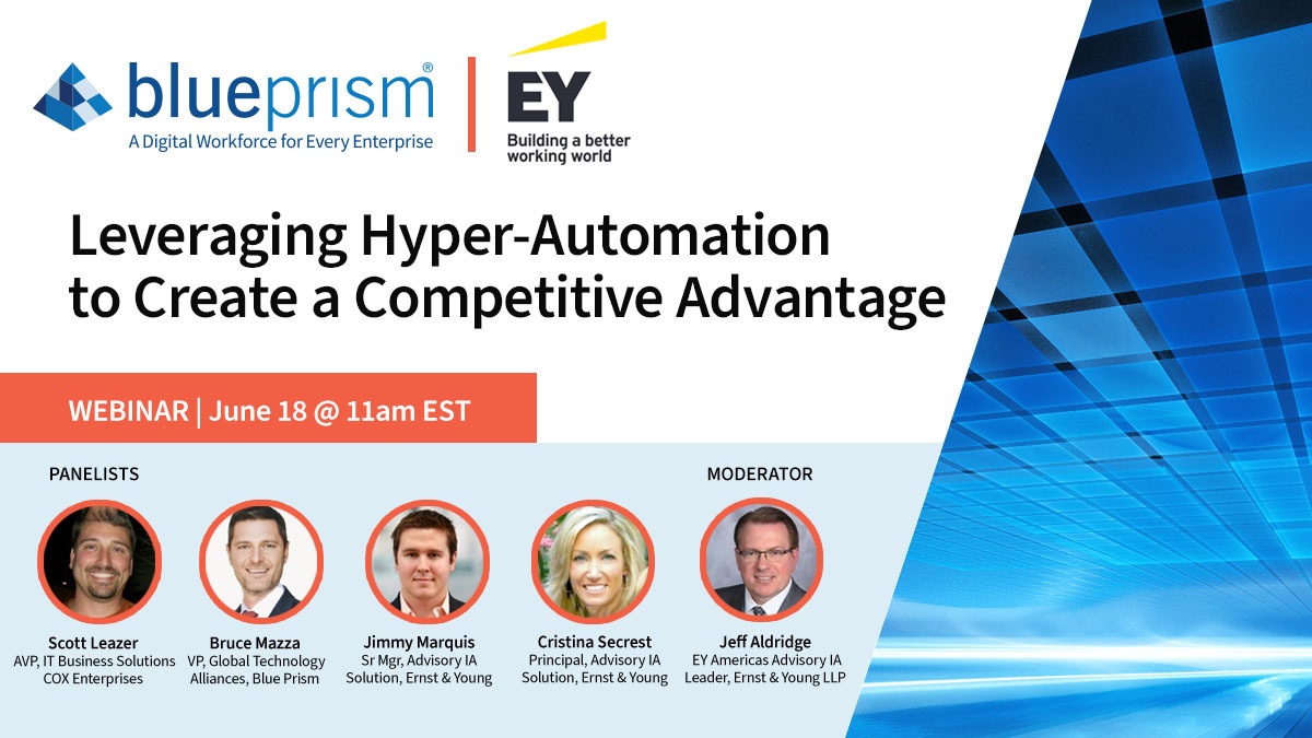 jason_burton's tweet photo. EY can talk from experience about RPA at scale. I wouldn't miss this, if you are interested in #RPA #IntelligentAutomation #Hyper-Automation https://t.co/7zbzUvYM3k https://t.co/hV5PjpONTg
