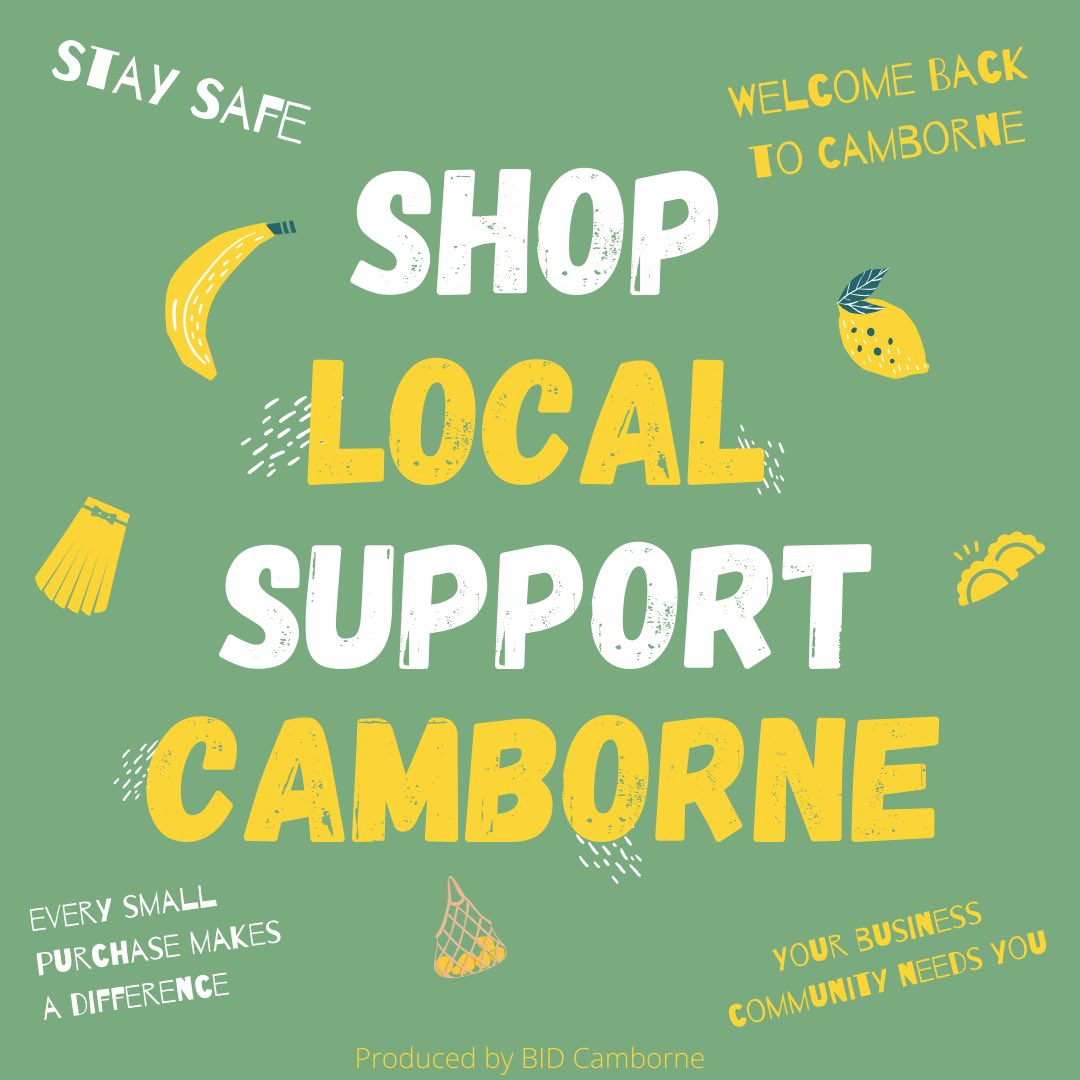 CamborneTown's tweet photo. Thank you for supporting our fab local shops &amp; businesses whenever you have been able to during lockdown.

From the 15th June, small businesses will be opening their doors to us again! 

#ShopLocal #StaySafe #Camborne #SupportCamborne https://t.co/sT4wPL2ZTX