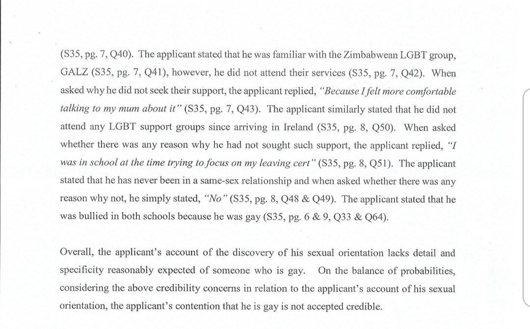 masi_asylum's tweet photo. You're disgusting. In this decision you actually sent to an asylum seeker, you assume to have some authority to validate or invalidate their sexual orientation. Also, you've ignored the plight of LGBTQI+ asylum seekers in Direct Provision. Disgraceful! #EndDirectProvision https://t.co/6gmfyeXXt5