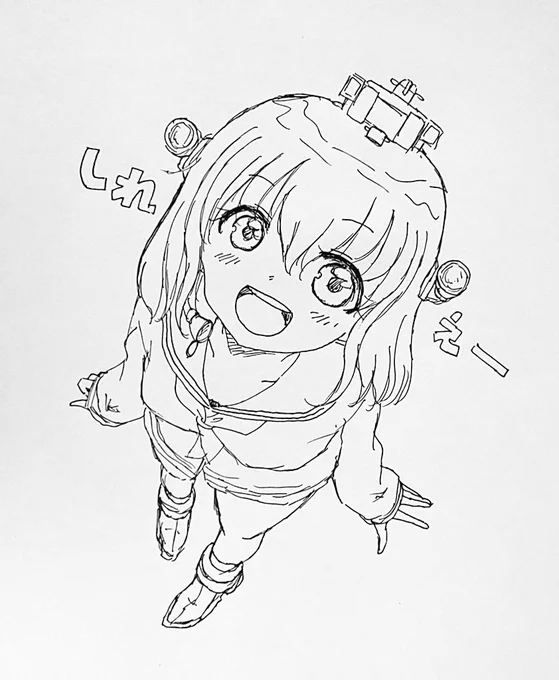 雪風ちゃん!

#艦これ版深夜の真剣お絵描き60分一本勝負
#艦これ版真剣お絵描き60分一本勝負_20200612
#毎日艦娘 