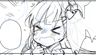 こういうお顔がだいすきでつい描いちゃう 