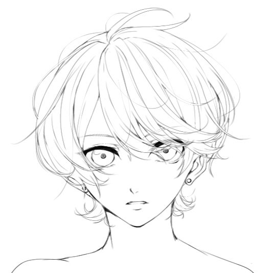 (描くの辞めちゃったやつだけど顔がいいなと思ってる) 