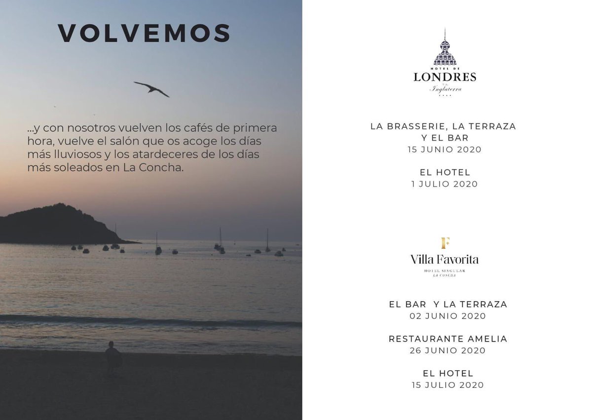 Ya pueden disfrutar del  Hotel de Londres y de Inglaterra, y el Hotel Villa Favorita de San Sebastian. 
hlondres.com/en/
#yourkeytoeverything #yourkeytospain #llavesdeoro #HoteldeLondresydeInglaterra #HotelVillaFavorita #SanSebastian #Turismo