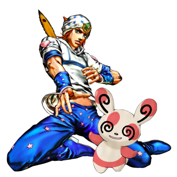 DailyJopo's tweet photo. Johnny &amp; Spinda, spin move! https://t.co/6N2l1Jregw
