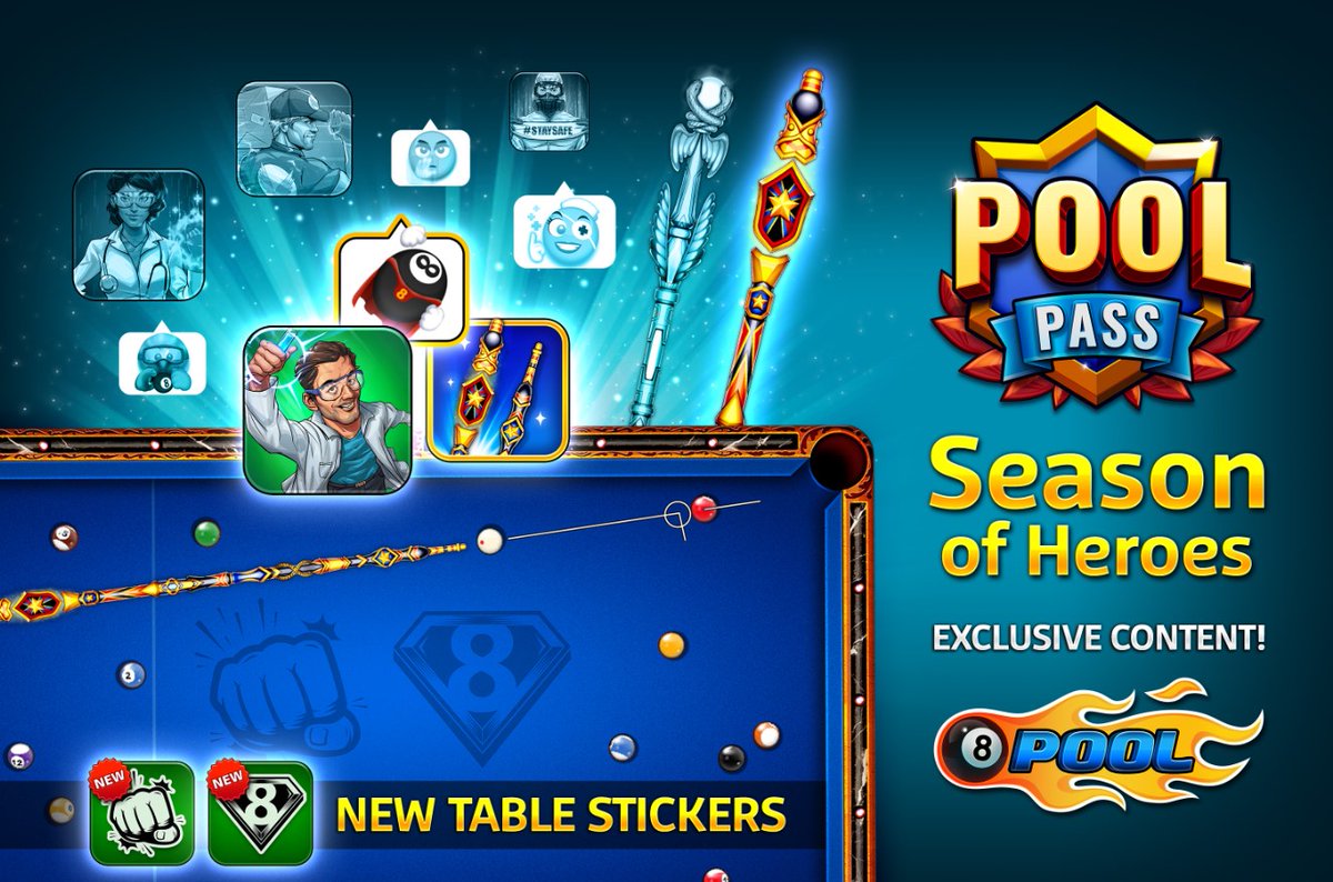 8 Ball Pool New Rewards New Season Pass Season Of Heroes Is Here Start Ranking Up Now
