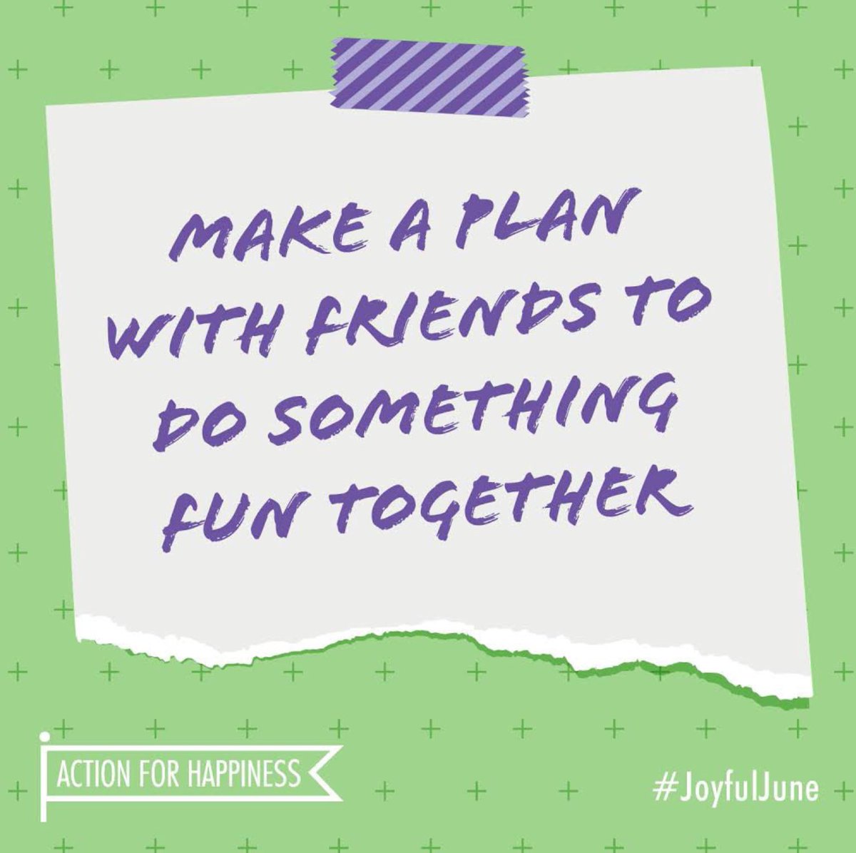 Joyful June - Day 12. Go for a socially distanced walk, Zoom call each other, exercise together, sit in the garden with a bbq - weather permitted. There are LOTS of ways you can do something with a friend. Having something to look forward to keeps us smiling. #Kingsleywellbeing
