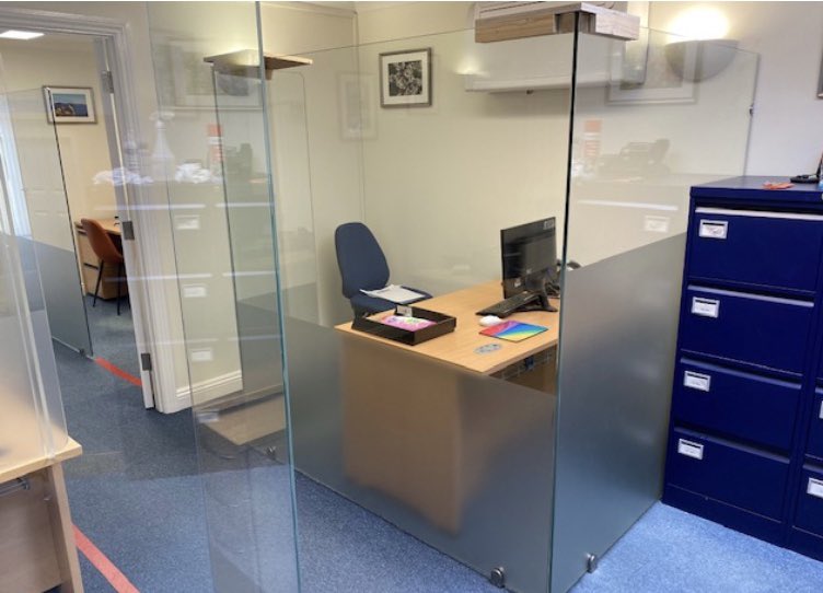DCEGroupLimited's tweet photo. Here are some before and after pictures of some of our recent safety screen instalments. Showing just how much of a positive difference they can make to the safety of your work environment!

For any enquiries contact matthew@dcegroup.co.uk

#SafetyScreen #Safety #Covid19 https://t.co/c43ofhwPWQ