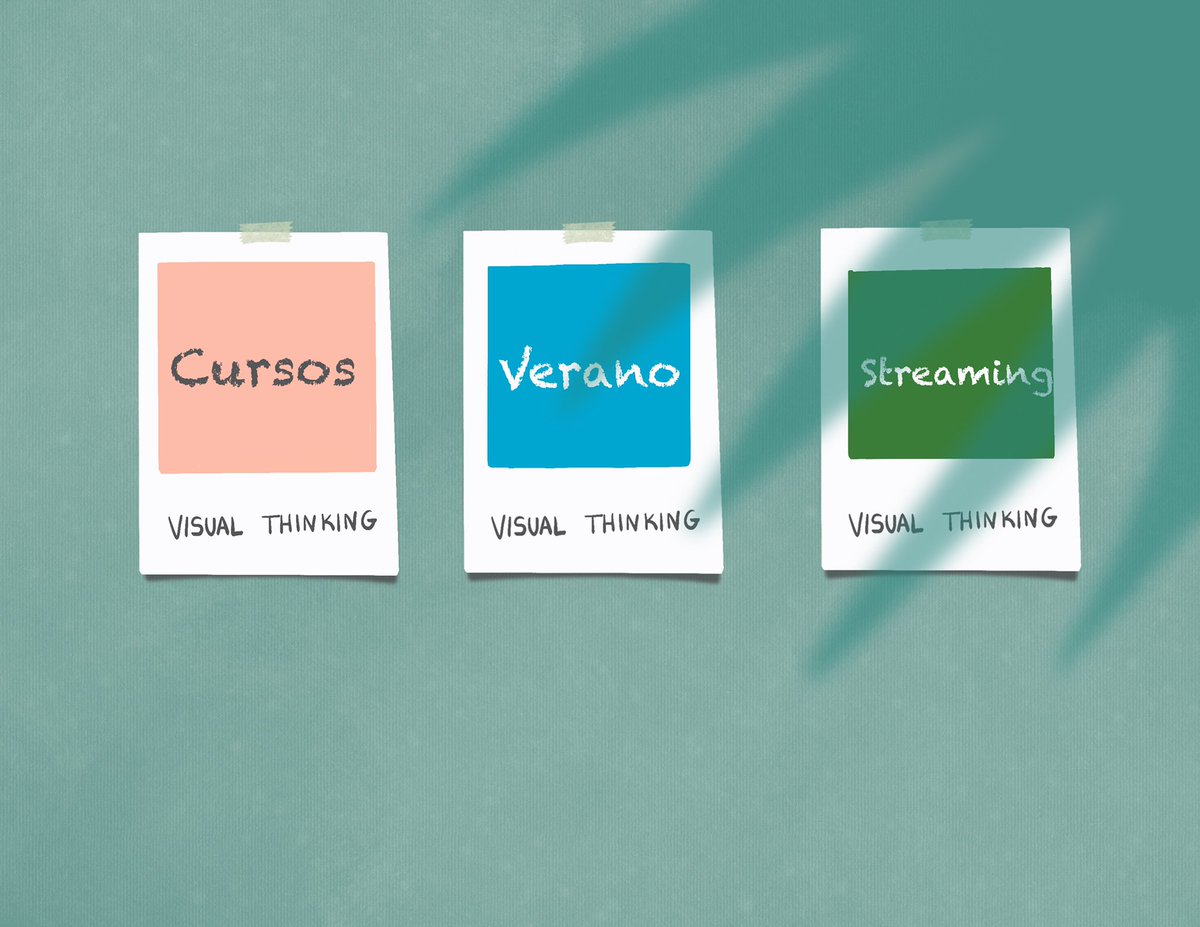 Cursos de Verano: #VisualThinker 1 y 2 en Streaming. Prepárate este verano para comunicar tus ideas, proyectos o para realizar ese cambio que llevas tiempo pensando en tus formaciones. Julio (2 semanas), 24 horas, 4 sesiones de 3 horas. Info: hola@visualthinkingbarcelona.com