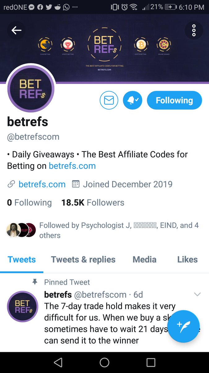 cckpro123's tweet photo. @AlexChrisGaming @betrefscom https://t.co/flsS9kdWfH