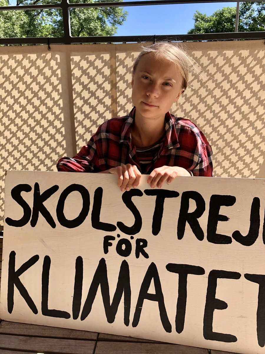 GretaThunberg's tweet photo. School strike week 95.
#climatestrikeonline  #StayAtHome #fridaysforfuture #schoolstrike4climate #flattenthecurve https://t.co/tznOtpfhTu
