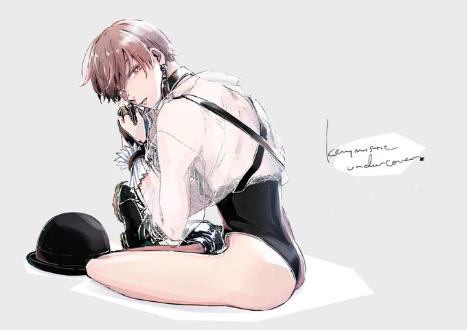 これは撮影疲れでちょっぴ気だるげな晴人さん ハイウエストかわよい～  #キーミスティックアンダーカバー