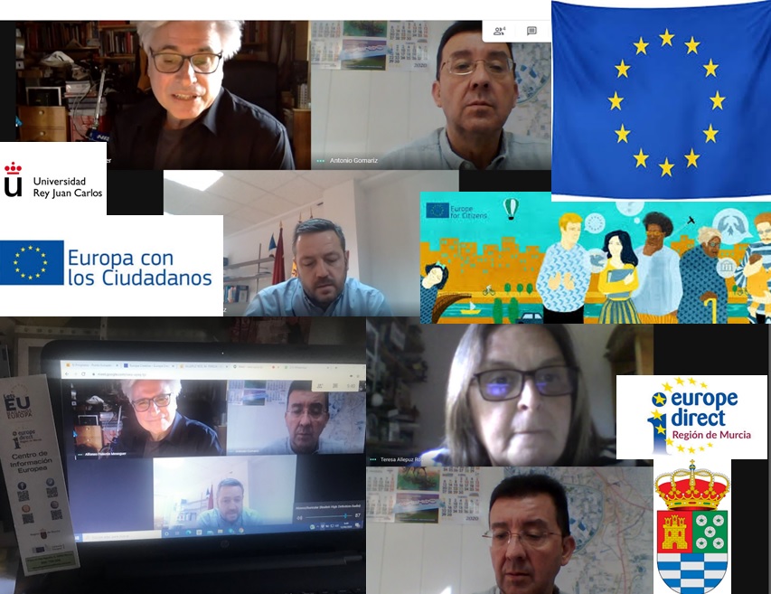 EuropeDirectRMu's tweet photo. #12dejunio Estamos con Antonio Gomariz  @AytMolinaSegura, @alfonsopalazon, @urjc y @Juanjo_mlozano @Empresa_RM compartiendo estimulantes ideas para dar forma a un proyecto en el marco de programa #Europaconlosciudadanos #teletrabajonuevarealidad #FelizViernes #LetsEUHagamosEuropa https://t.co/EUhhPNgCpG