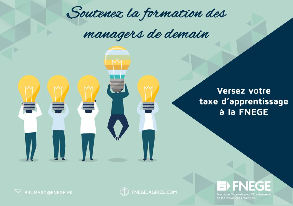 🎙 En soutenant la FNEGE, vous contribuez à la formation des managers de demain et à l'entrepreneuriat étudiant ✅ Retrouvez l'ensemble de nos actions en 2019 et nos projets en 2020 ici ! bit.ly/2MNDZmS #entrepreneuriat #formations #sciencesdegestion #Management