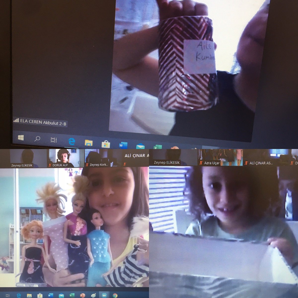 Zeynepelikesik1's tweet photo. Today our students presented their recycled project 👏🏻👏🏻 They created new things by gathering recyclable things. They made necklace, robot, hand fan, bird house, dress, piggy bank, shield, flower pot, pencilcase, new box, butterfly from recyclable things.They are so creative 🤩 https://t.co/kVP5iF1JiI