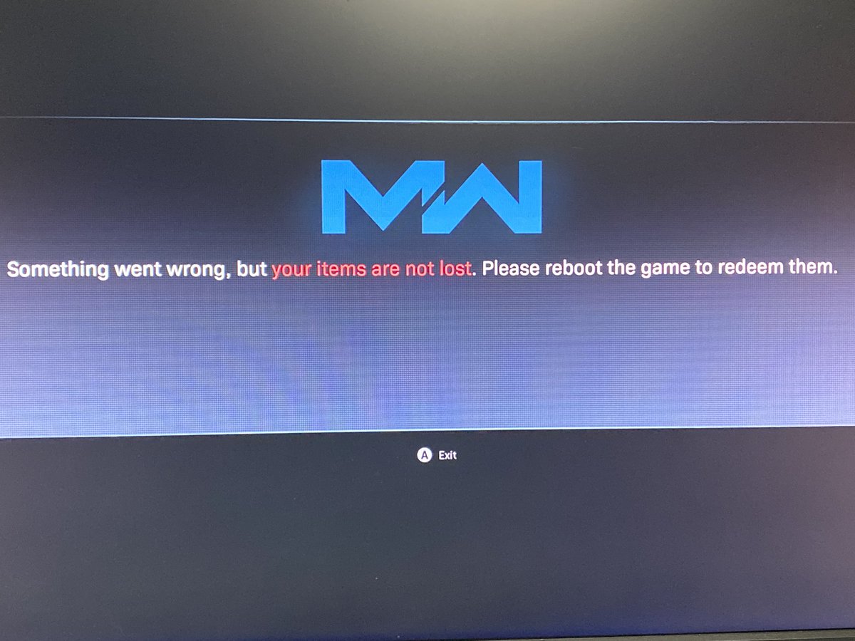 DRTGodzilla's tweet photo. Retweet if youโre sick and tired of this screen popping up. #retweet #cod #callofduty #error #patch #patchthis #fixit https://t.co/CRI9EiZ0ti