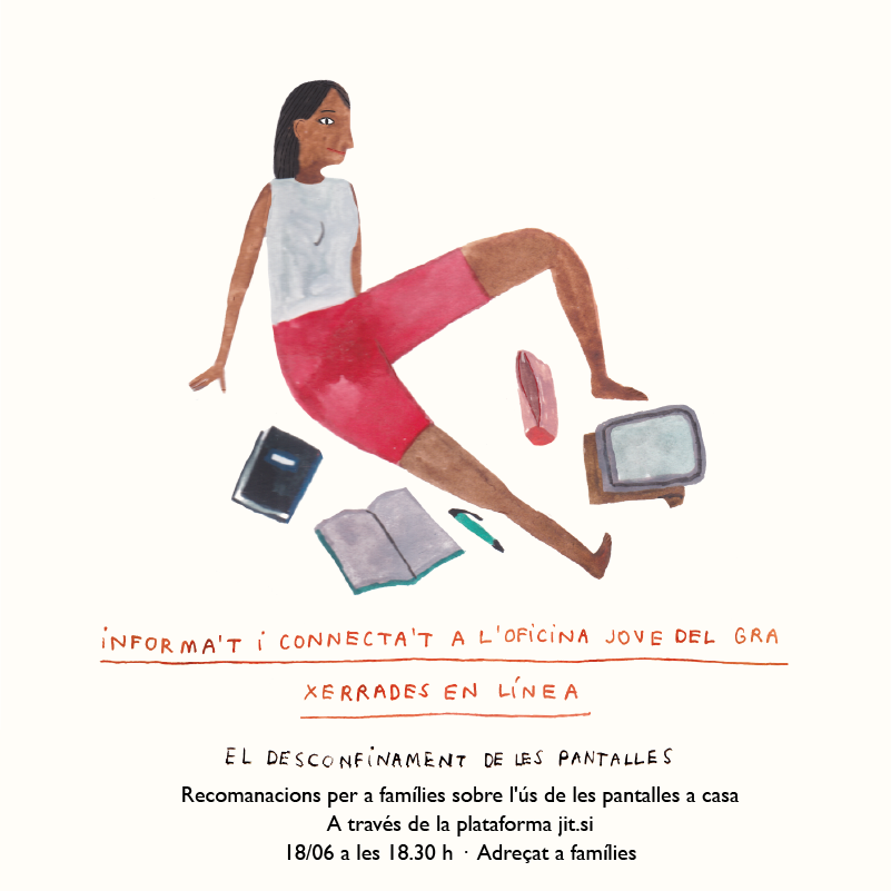 No et perdis la xerrada "El desconfinament de les pantalles" 🤯📱💻🖥🕹

Serà el dia 18/06 a les 18:30h per mitjans virtuals. Si hi vols assistir, inscriu-te al següent enllaç: bit.ly/3ffqmcd #eldesconfinamentdelespantalles  <a href="/grajove/">GRA</a> <a href="/granollers/">Granollers</a>