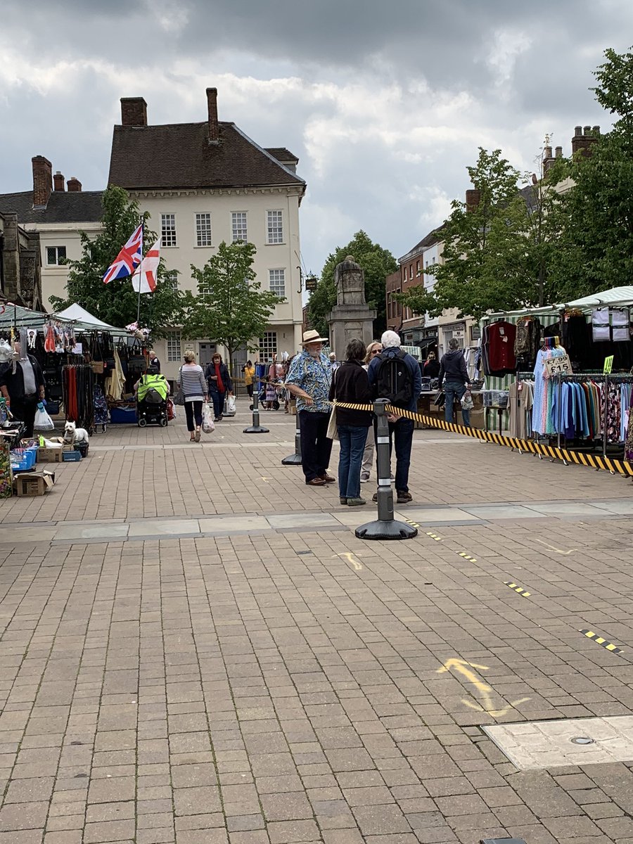 Please visit #Lichfield market this weekend and support local independent traders in these difficult times. #SocialDistancing measures are in place for shoppers safety. #shoplocal #markets