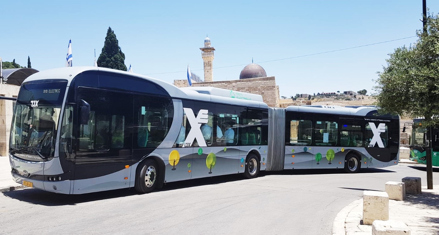 BYD Europe on Twitter: "The 1st electric articulated bus ever has arrived  the hilly city of Jerusalem! In partnership with Shlomo Motors, BYD is  proud to deliver another eBus to the operator