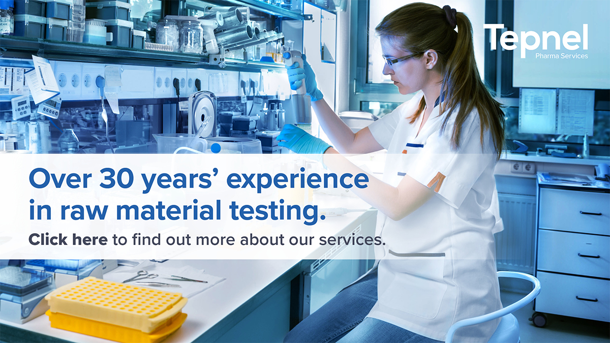 Prevent costly production problems &amp; delays with the raw material testing services offered at Tepnel.

With over thirty years' experience in delivering raw material testing for a wide range of pharmaceutical products.

Find out more: tepnelpharmaservices.com/raw-material-t…

#TogetherWeAreBetter