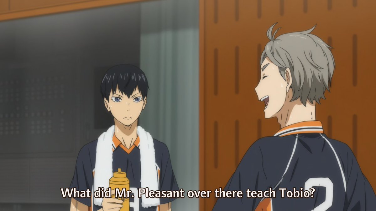 even oikawa was aware that he made a significant impact on kageyama's character. sugawara's influence on kageyama gave way to some really amazing plays. i mean, it was literally him who made kageyama realize that he would be able to take advantage of hinata's amazing agility.