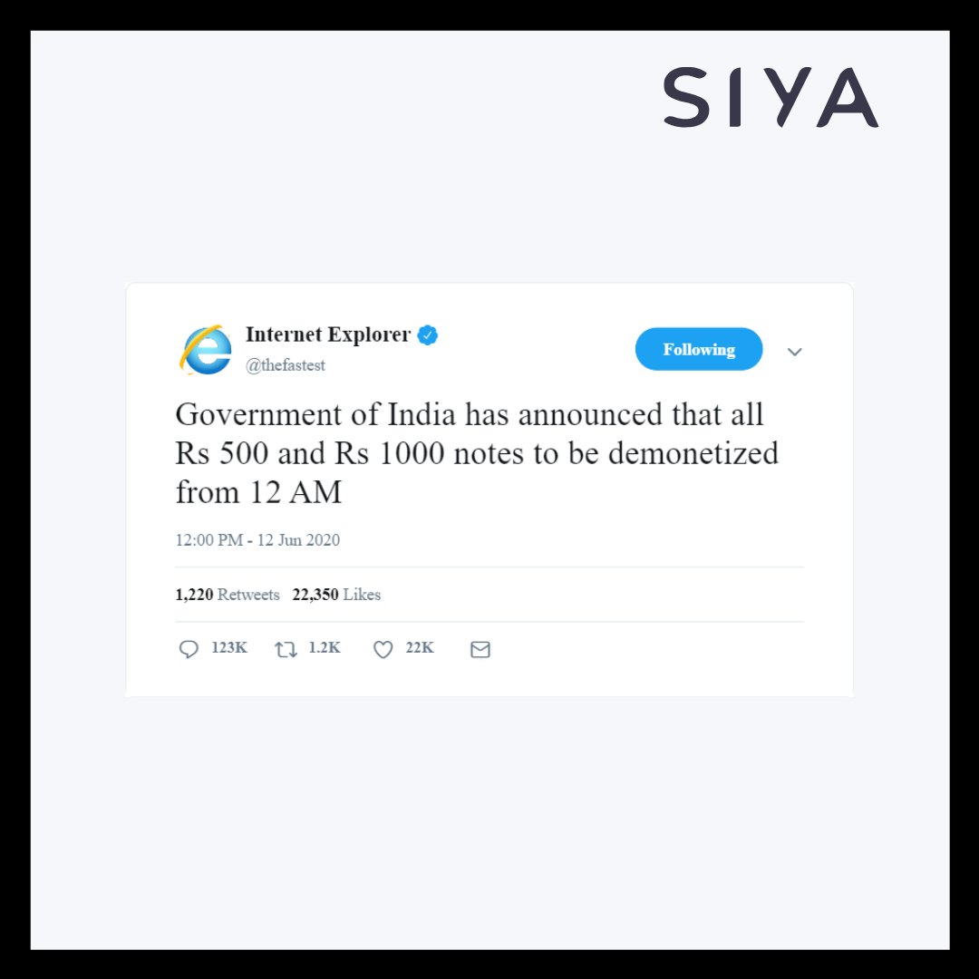 Siya_Assistant's tweet photo. Kya aapne SIYA try kiya? 
Download Now - https://t.co/xXIe1yytta

#atmanirbharbharat #digitalindia #twittermemes #memesdaily #MEMES #InternetExplorer #makeinindia #IndiaFightsCOVID19 #COVID19 #lockdownextension https://t.co/9JWZSHaM7k