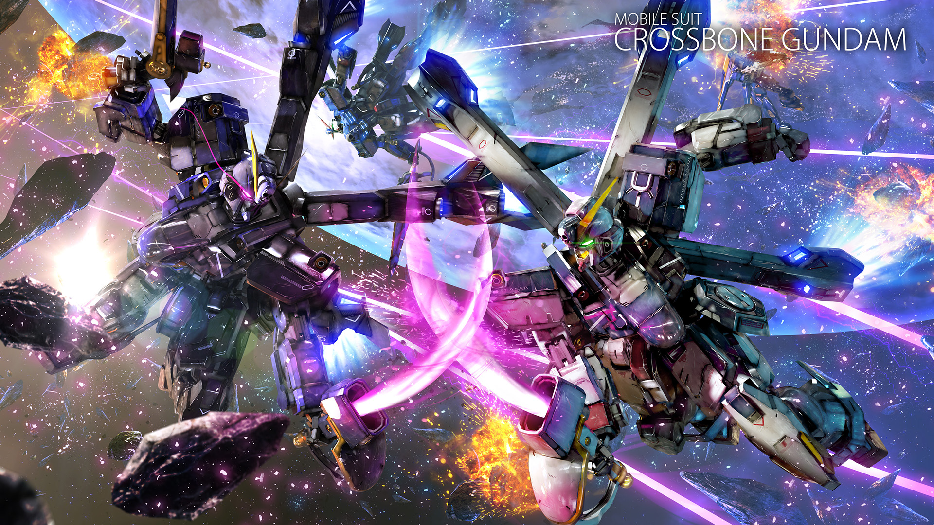 Twitter இல Eske Yoshinob 折角クロスボーンが大量にいるのと F91のハリソン機も作ったのでイラストにしました 普段1体ずつしか描かないので 複数体並んだ時の構図に色々思うところもありますが とりあえず久しぶりに描いたという事実が大事と思うことにし