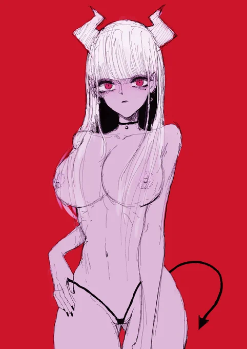 #Helltaker #Helltakerfanart 
セクシーなルシファーちゃん 