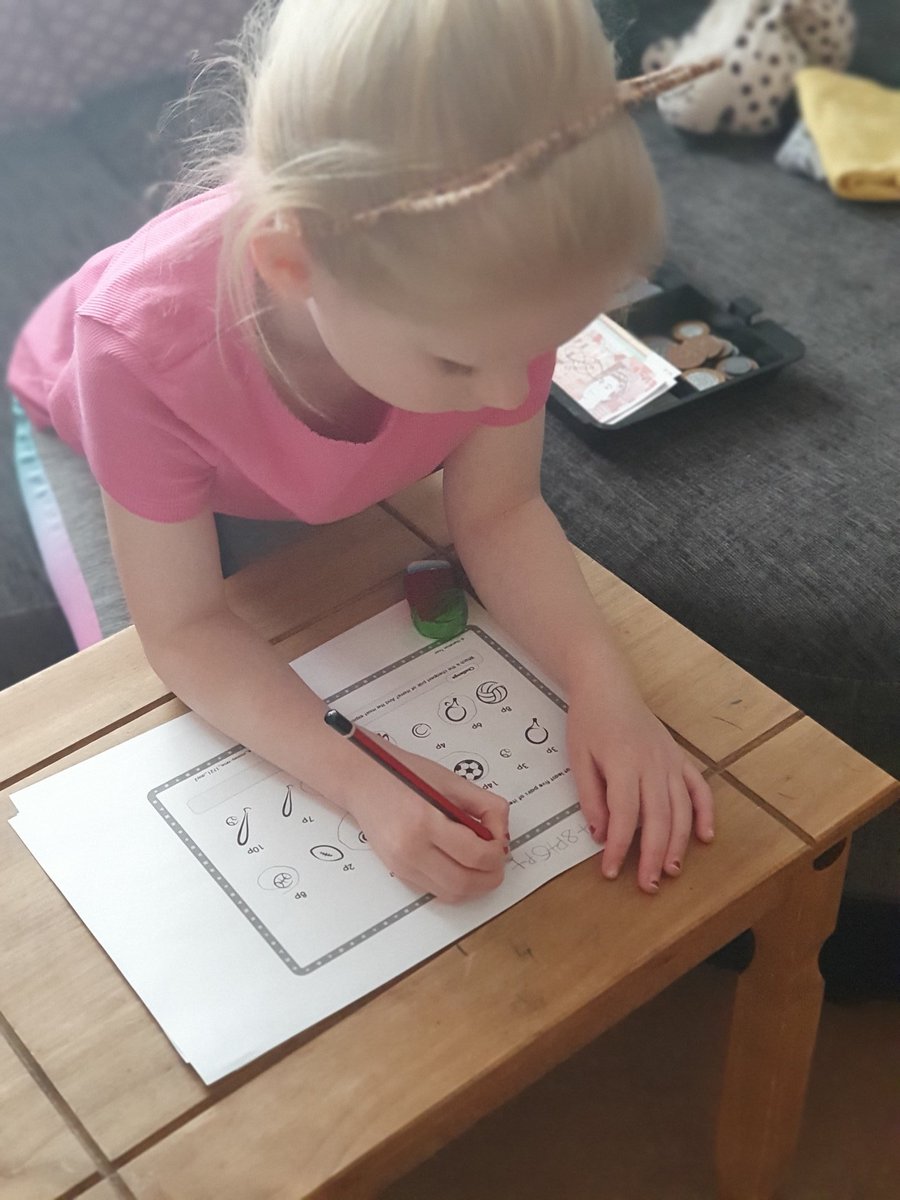 Lots of maths this week, understanding and recognising money (she's very good at spending it!) 😂
We enjoyed reading Billy's Bucket and she's designed her own theme park this week x
<a href="/georges_mossley/">St. George's CE Primary, Mossley</a> <a href="/SportsStGeorges/">Sports St George's</a>