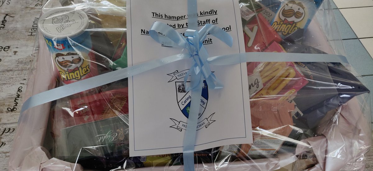 YcTower's tweet photo. Thank you to our colleges in the formal education sector in Nazareth House primary and nursery school for  delivering these lovely hampers to the staff for their hard work and dedication to supporting our, Young people, families and communities.❤️❤️ @eayouthservice @Ed_Authority https://t.co/H8JHgwCTeR