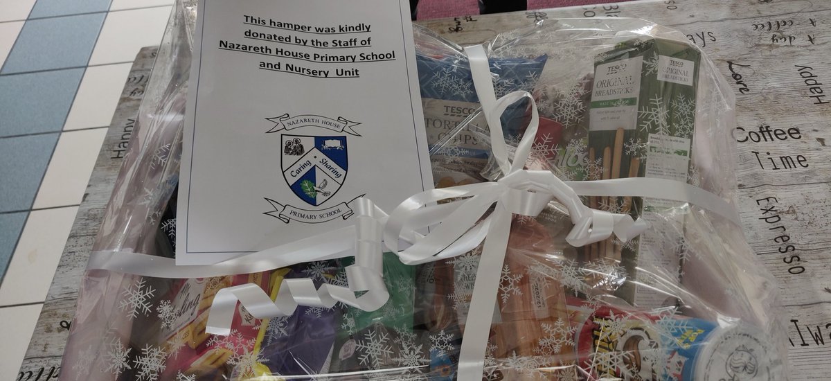 Thank you to our colleges in the formal education sector in Nazareth House primary and nursery school for  delivering these lovely hampers to the staff for their hard work and dedication to supporting our, Young people, families and communities.❤️❤️ <a href="/eayouthservice/">EA Youth Service</a> <a href="/Ed_Authority/">Education Authority</a>