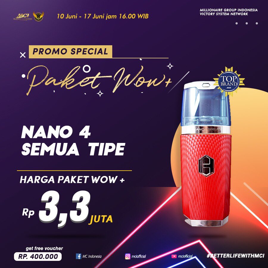 Ni harga normalnya 4jt lho .. Mumpung promo Ni cuman 7 hari aja WA 081314858701 #nanospray #MCI #kulitsehat #kulitlembab #kulitcantik