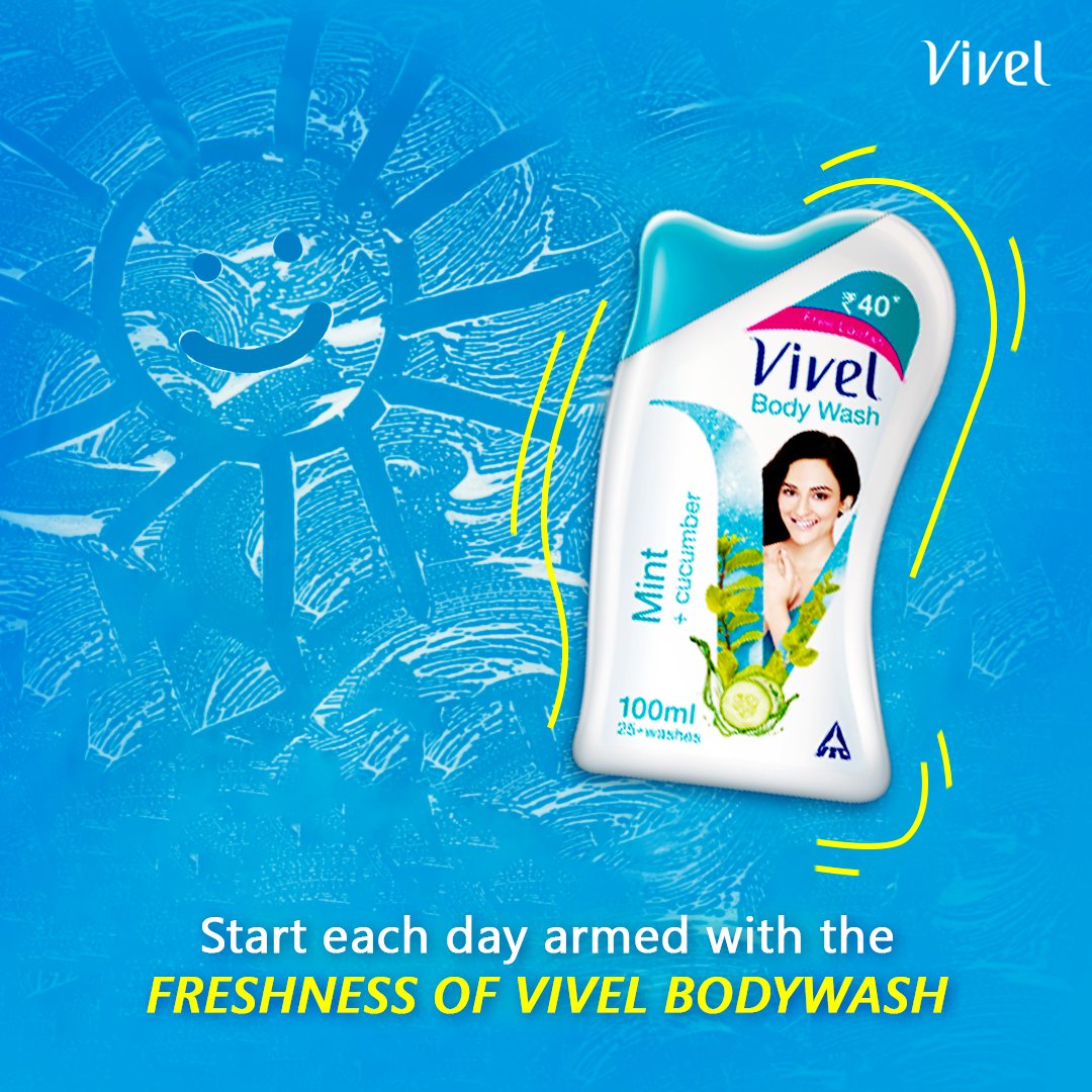 Start the day on a cool note with Vivel Body Wash Mint+Cucumber. Leave your skin fresh and moisturized while giving long lasting fragrance
Freshness ke saath #AbSamjhautaNahin

#BodyWash #CoolMint #SummerEssentials