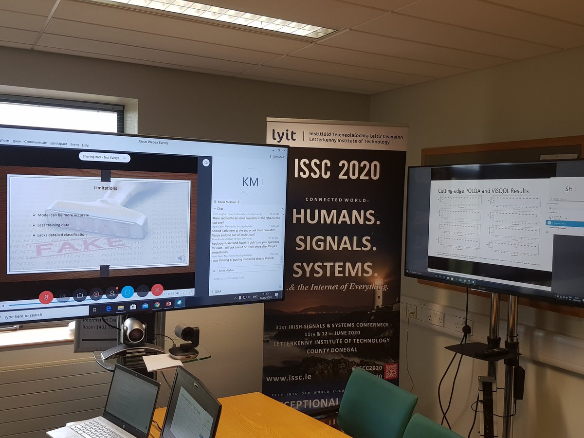 issc2020's tweet photo. Last couple of presentations in sessions 2A and 2B on now! Poster session starts at 12.30pm sharp on the Tír Chonaill stage! #issc2020 #lyit #lyitconnections https://t.co/XqSka3qcwV