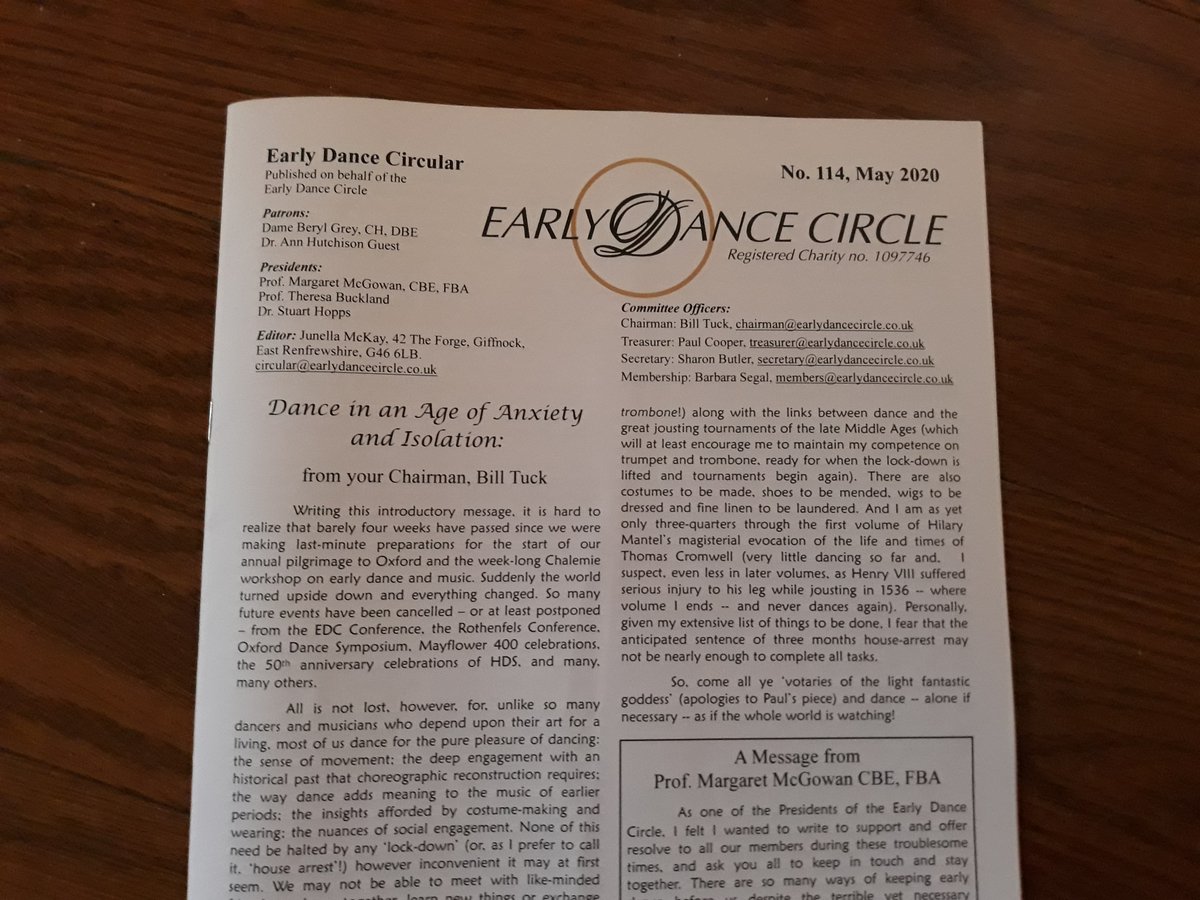 Have you read through the Early Dance Circular yet? There's lots to inform and inspire some lockdown research while we're all waiting to head back to the dancefloor!

Our Circular is exclusively for our members, so to receive a copy, sign up here: earlydancecircle.co.uk/about-us/benef…