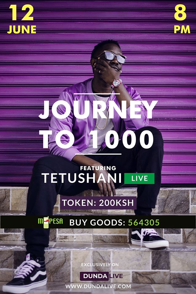 Tonight, Friday 12th June 2020 #JourneyTo1000 with <a href="/tetushani/">brother</a> . Get your ticket on here:- dundalive.com