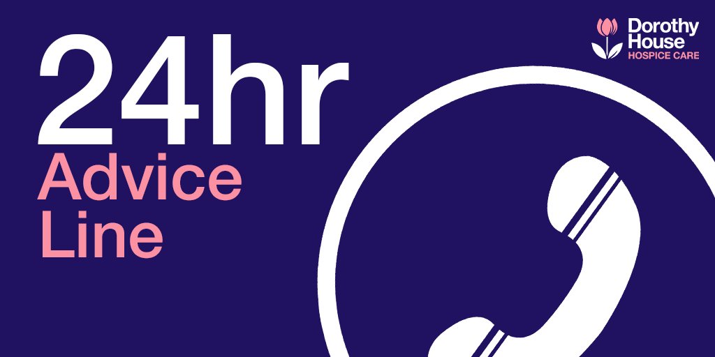 DorothyHouseHC's tweet photo. If you, a family member or someone you care for has a life-limiting illness, our advice line is here for you 24 hours a day, 7 days a week. Call 0345 0130 555 for advice, support and to self refer. #selfreferal https://t.co/zp4GtajG9j